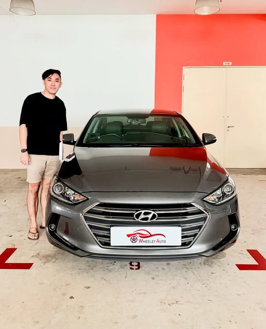 Lim Cheeyong taking delivery of his Hyundai Elantra from Wheeley Auto